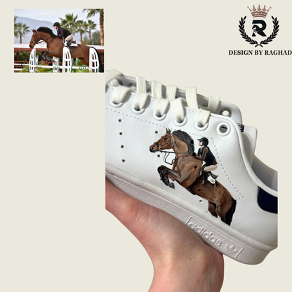 Adidas Custom  Painted Stan Smith Sneakers